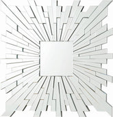 Coaster Brantley Square Sunburst Wall Mirror Silver Model 901785